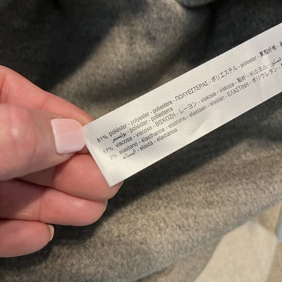 ZARA Women’s Oversized Coat Hip Length Blazer Beige Tan Bohemian Neutral Large - Picture 7 of 7